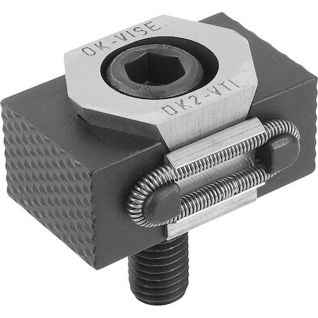 Kipp Wedge Clamp W Machining Allowance, B=41 For Tapped Hole G=M12, Tool Steel Hardened K0041.12